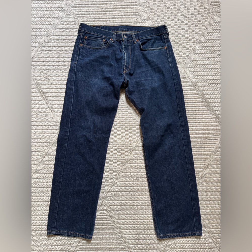 Levi's 501 vintage broken in jeans